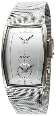 Skagen 281LSS Skagen Mens Dual-Time Mesh Watch 281LSS
