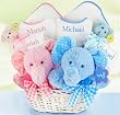 Personalized Double The Blessings Twins Baby Gift Baske