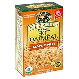 Nature's Path Organic Instant Hot Oatmeal, Maple Nut, 8-Count Boxes (Pack of 6)