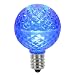 Pack of 12 LED G40 Blue Replacement Christmas Light Bulbs - E17 Base