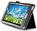 VSTN ® Acer Iconia One 8 B1-810 Multi-Angle Stand Slim-Book PU Leather Cover Case with Hand Strap&Card Holder, Only fit Acer Iconia One 8 B1-810 tablet (Black)