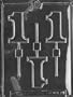 1 LOLLY Letters & Numbers Candy Mold Chocolate
