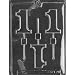 1 LOLLY Letters & Numbers Candy Mold Chocolate