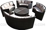 8 Piece Round Sofa Set