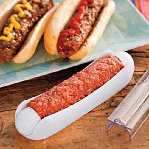 Cherry Queen Ham Dogger Hamburger Patty Maker Hot Dog Shape Burger - Kitchen Tools &amp; Gadgets