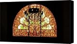 Artful Stained Glass Window Union Station Hotel Nashville Canvas Print / Canvas Art - Artist Susa...
