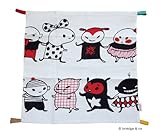 ブロキガ クッションカバー 45x45  WH/RD