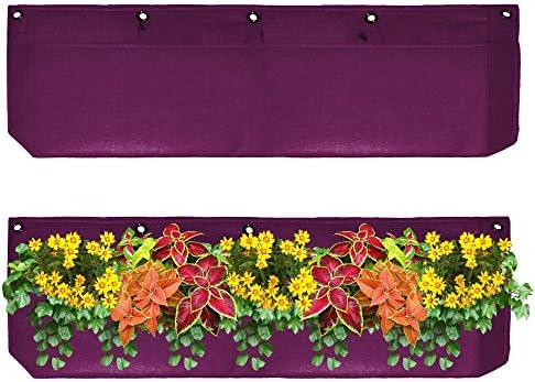 Large 1-pocket Vertical Garden Planters By Invigorated Living, Waterproof Garden Pots for Indoor &amp; Outdoor Use on Patios, Balconies &amp; Apartments, Easy to Hang &amp; Fill with Flowers, Herbs &amp; Vegetables