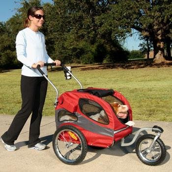 Solvit HoundAbout Pet Stroller - Medium - Garnet Red