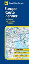 Europe Route Planner (AA Road Map Europe Series)