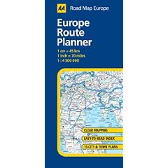 Europe Route Planner (AA Road Map Europe Series)