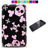 Zebra Snap on Case for Itouch 2nd and 3rd Generation Ipod Touch 8g 16g 32gb 64gb + Screen Protector (Black Pink Skull)