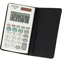 シチズン 手帳サイズ電卓(8桁表示) DE852Q