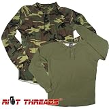 Vintage Long Sleeve Henley Shirt