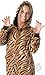 Footed Pajamas Tiger Stripes Adult Hoodie One Piece