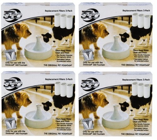 Drinkwell 360 12pk (4x3pk) Replacement Filters
