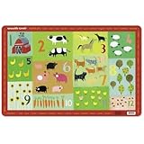 Crocodile Creek Barnyard 123 Placemat