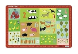 Crocodile Creek Barnyard 123 Placemat
