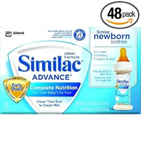 Similac Advance Newborn, Ready to Feed, 2-Fluid Ounces (Pack of 48) (Packaging May Vary)