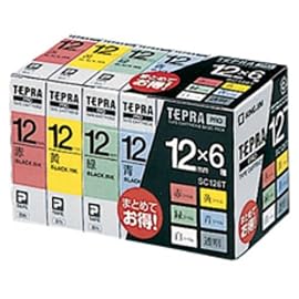 KING JIM PROテ－プ ベ－シックパック12ミリ幅 SC126T