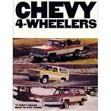 1977 CHEVROLET 4 WHEEL DRIVE TRUCK Sales Brochure Book by Chevrolet