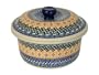Polish Pottery DU20 Covered Casserole