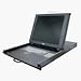 8PORT 1U Rack Mount KVM Switch 15IN LCD Console Keyboard Touchpad