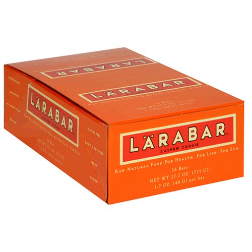 Larabar Fruit & Nut Food Bar, Cashew Cookie, 1.7-Ounce Bars (Pack of 16)