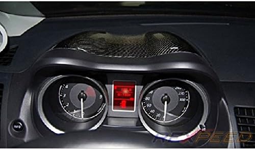 Rexpeed Carbon Fiber Crown Meter / Instrument Cover for 2008-2015 Mitsubishi Evo X 10