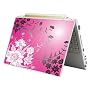Bundle Monster MINI NETBOOK Laptop Notebook Skin Sticker Cover Art Decal - 7" 8" 9" 10" - Fit HP Dell Asus Acer Eee Compaq MSI - Pink Floral