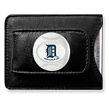 MLB Tigers Leather Money Clip