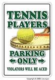 TENNIS PLAYER ~Sign~ parking shoes ball racket gift