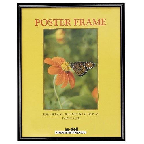 NUDELL PLASTICS / Metal Poster Frame, Plastic Face, 16x20, Black Frame / NUD31212 / Sold as 1 Each / Mfr Part # 31212
