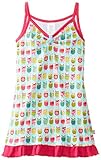 Zutano Little Girls' Owls Ruffle Hem Dress, Aqua, 3T