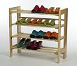 4-Tier Shoe Rack in Natural Finish By Winsome Wood