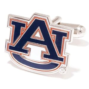 Auburn Tigers NCAA Logo'd Executive Cufflinks w  Jewelry Box