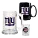 New York Giants NFL 15oz Tankard, 15oz Ceramic Mug & 2oz Shot Glass Set - Primary Logo