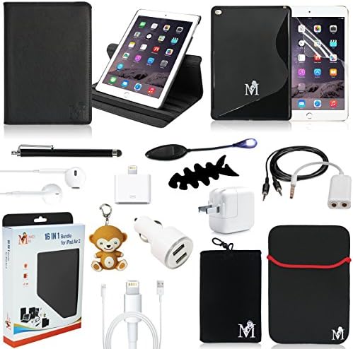 Monkey Man 16-Item Accessory Bundle for Apple iPad Air 2 NEWEST VERSION