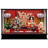 久月 ひな人形　ガラスケース入り衣裳着親王飾り雛人形 174