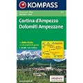 Cortina d' Ampezzo. Dolomiti Ampezzane 1 : 25 000: Escursioni / Bike. Wandern / Rad. GPS-genau