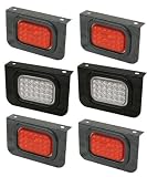 51PSgGg2KOL. SL160  4 Stop Tail Turn 2 Backup LED Trailer Lights w/ Bracket Reviews