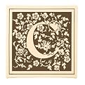 Floral Wall Canvas - Brown (C)