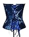 Camellias 100% Cotton Blue Denim Sexy Strong Boned Corset Bustier Top