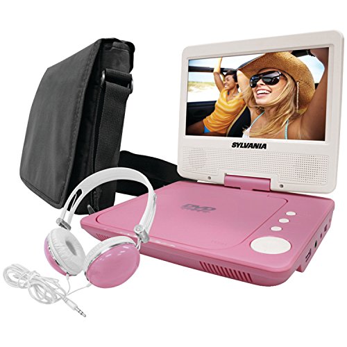 Sylvania SDVD7060-Combo-Pink 7-Inch Portable Photo