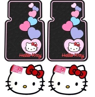 Hello Kitty Car Truck 4 pcs. Floor Mats Set