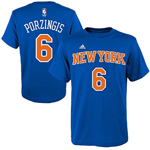 Kristaps Porzingis New York Knicks #6 NBA Youth Climalite Player T-Shirt Jersey