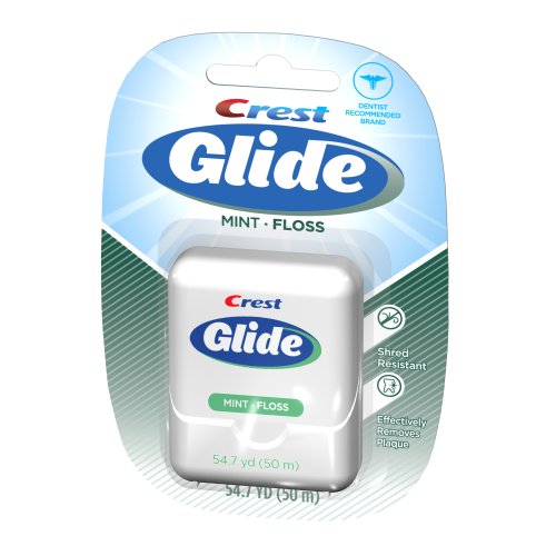 Crest Glide Floss, Mint , 54.7 yd (Pack of 4)