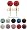 Crystal Stud Earrings by GlitZ JewelZ © - 1/4' (6MM) - Silver 18K Gold plated, looks like real Gold - made with over 70 crystals - bling bling!! Comes packed in a lovely velvet pouch - Choose the colour & size from the menu below