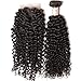 B&F Hair Unprocessed Brazilian Virgin Curly Hair Weave 3piece/lot Bundles with 1piece Free Part Lace Closure 100% Human Hair Extensions Nature Color