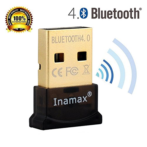Inamax bluetooth 4.0 usb dongle adapter for pc with windows 10 / …